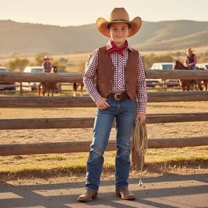 Boys Burgundy Gingham Button Shirt Long Sleeve Western Preppy Checkered Top